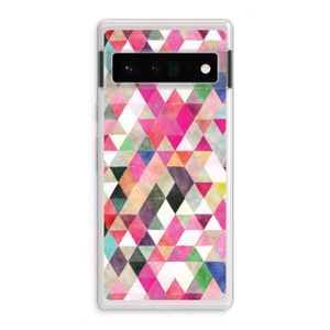 Gekleurde driehoekjes: Google Pixel 6 Pro Transparant Hoesje