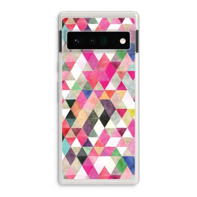Gekleurde driehoekjes: Google Pixel 6 Pro Transparant Hoesje