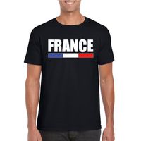 Franse supporter t-shirt zwart voor heren 2XL  -