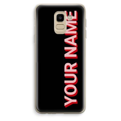 Namecase: Samsung Galaxy J6 (2018) Transparant Hoesje