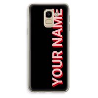 Namecase: Samsung Galaxy J6 (2018) Transparant Hoesje Namecase: Samsung Galaxy J6 (2018) Transparant Hoesje