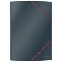 Elastomap leitz cosy a4 3-kleps grijs
