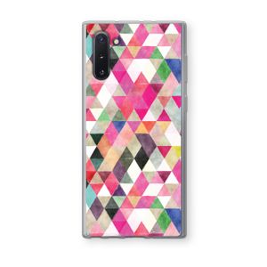 Gekleurde driehoekjes: Samsung Galaxy Note 10 Transparant Hoesje