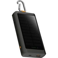 XTORM Go2 Series Solar-powerbank 10000 mAh Li-ion Zwart LED-zaklamp, Statusweergave