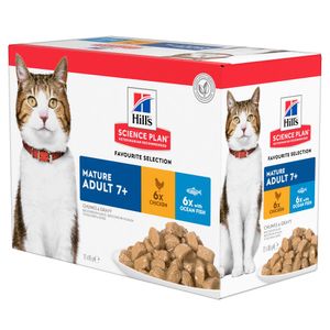 Hill's Science Plan - Feline Mature Adult - Favourite Selection 12x85 g