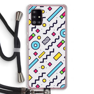 8-bit N°8: Samsung Galaxy A51 5G Transparant Hoesje met koord