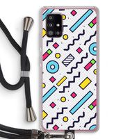 8-bit N°8: Samsung Galaxy A51 5G Transparant Hoesje met koord
