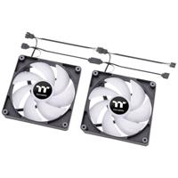 Thermaltake CL-F149-PL12SW-A PC-ventilator Zwart, Transparant, RGB (b x h x d) 120 x 120 x 25 mm