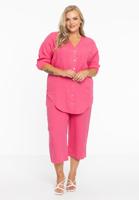 Yoek Driekwart broek taillekoord | Roze | Maat 46/48