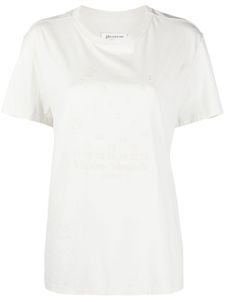 Maison Margiela t-shirt en coton à broderies - Blanc