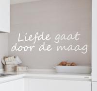 Sticker keuken liefde maag Sticker keuken liefde maag