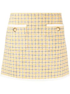 Miu Miu minijupe à carreaux - Jaune