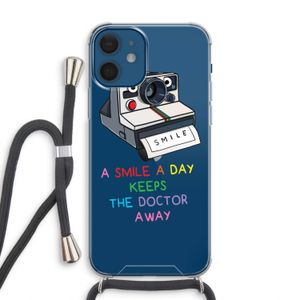 Smile: iPhone 12 Transparant Hoesje met koord