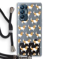 Doggy: Oppo Find X3 Neo Transparant Hoesje met koord