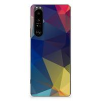 Sony Xperia 1 III | TPU Hoesje | Polygon Dark