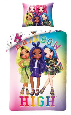 Rainbow High Dekbedovertrek 140 x 200 cm - Katoen 70 x 90 cm Rainbow High Dekbedovertrek 140 x 200 cm - Katoen 70 x 90 cm