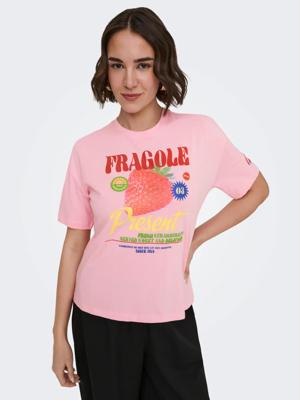 Only Onlbolette Life S/s Top Box Cc Jrs T-shirt Korte Mouw 5005641 Romance Rose Fragole