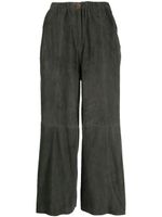 Alysi pantalon droit à empiècements contrastants - Gris