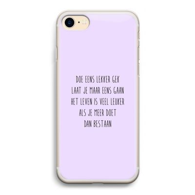 Gek: iPhone 7 Transparant Hoesje