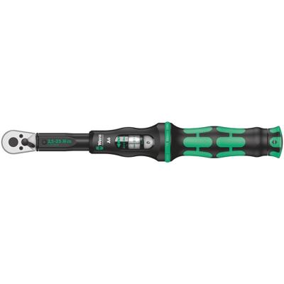Wera Click-Torque A 6 05075605001 Momentsleutel Met omschakelbare ratel 1/4 (6.3 mm) 2.5 - 25 Nm