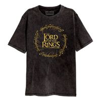 Lord Of The Rings T-Shirt Gold Foil Logo Size L - thumbnail