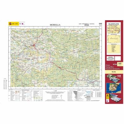Topografische kaart 545 MT50 Morella | CNIG - Instituto Geográfico Nacional1