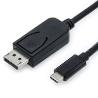 Value 11.99.5845 video kabel adapter 1 m USB Type-C DisplayPort Zwart - thumbnail