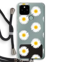 Margrietjes: Pixel 5 Transparant Hoesje met koord Margrietjes: Pixel 5 Transparant Hoesje met koord