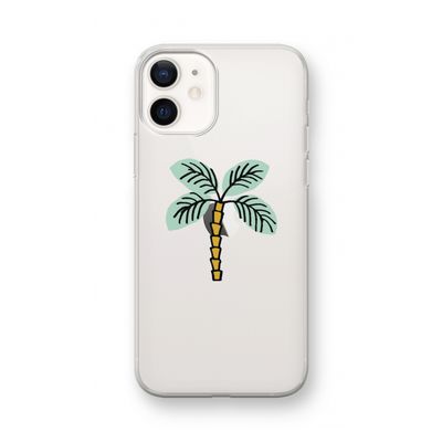 Palmboom: iPhone 12 mini Transparant Hoesje
