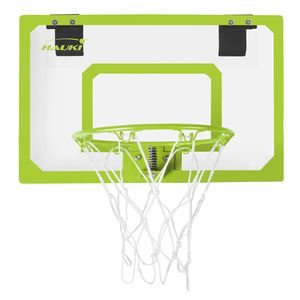 Basketbal Hoepelset met 3 ballen 58x40 cm Groen Nylon en Plastic