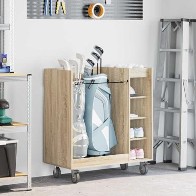 Golfkast met wiel Effen Sonoma Eiken 65 x 45 x 98 cm