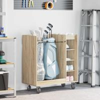 Golfkast met wiel Effen Sonoma Eiken 65 x 45 x 98 cm