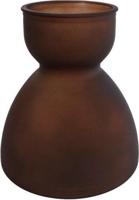 Gifts Amsterdam vaas diabolo 22 x 21 cm glas matbruin