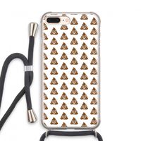 Poop emoji: iPhone 8 Plus Transparant Hoesje met koord