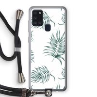 Simple leaves: Samsung Galaxy A21s Transparant Hoesje met koord Simple leaves: Samsung Galaxy A21s Transparant Hoesje met koord