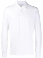 Brunello Cucinelli polo à manches longues - Blanc