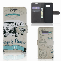 Samsung Galaxy S8 Plus Telefoonhoesje met foto Retro VW Bus - thumbnail