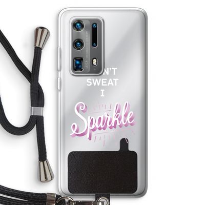 Sparkle quote: Huawei P40 Pro Plus Transparant Hoesje met koord