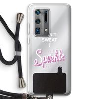 Sparkle quote: Huawei P40 Pro Plus Transparant Hoesje met koord