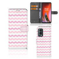 OnePlus Nord 2 5G Telefoon Hoesje Waves Roze