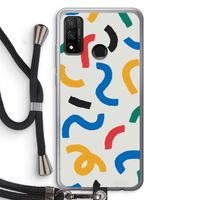 Illustratieve pop 2: Huawei P Smart (2020) Transparant Hoesje met koord