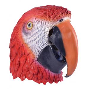 Papegaaien dieren masker - voor volwassenen - verkleed - carnaval - vogels - rubber