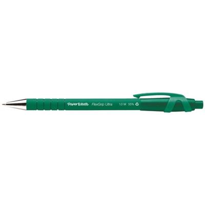 12x Paper Mate Flexgrip Ultra balpen groen medium