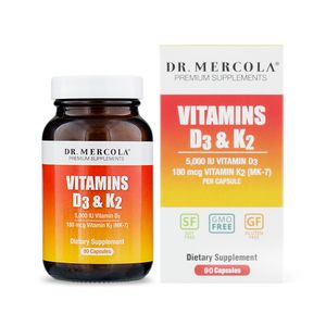 Vitamins D3 & K2 90 Capsules - Dr Mercola
