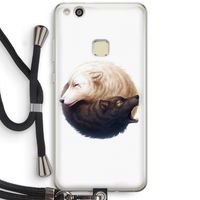 Yin Yang Wolves: Huawei Ascend P10 Lite Transparant Hoesje met koord