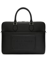 Dolce & Gabbana logo-embossed leather laptop bag - Noir - thumbnail