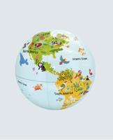 Opblaasbare wereldbol - globe Inflatable globe 30 cm Nature's lil' animals | Caly Toys
