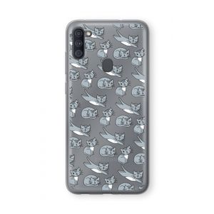 Poezen: Samsung Galaxy A11 Transparant Hoesje
