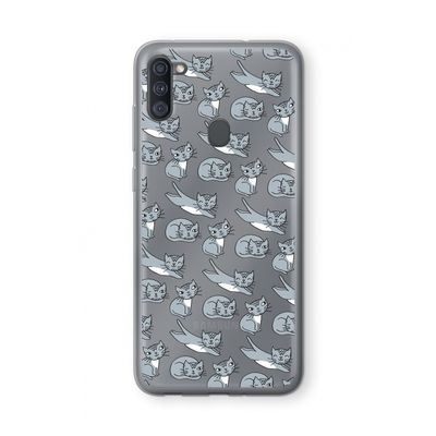 Poezen: Samsung Galaxy A11 Transparant Hoesje