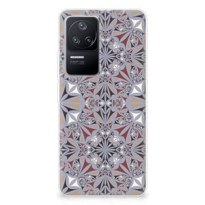 Xiaomi Poco F4 TPU Siliconen Hoesje Flower Tiles